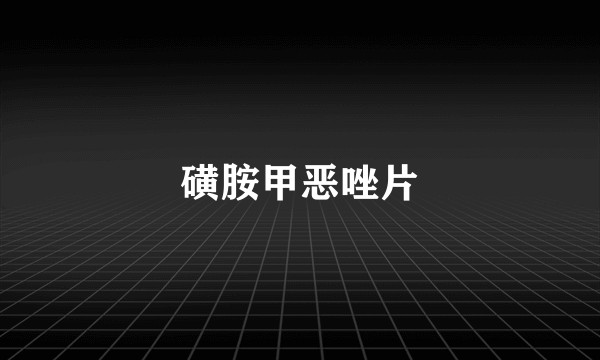 磺胺甲恶唑片