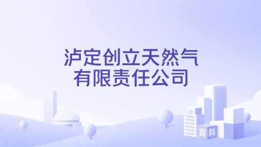 泸定创立天然气有限责任公司