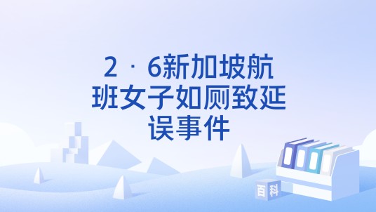 2·6新加坡航班女子如厕致延误事件