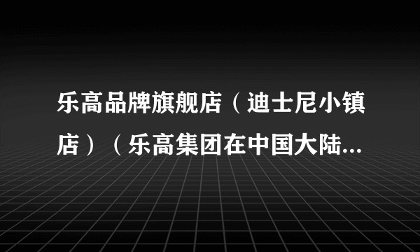 乐高品牌旗舰店（迪士尼小镇店）（乐高集团在中国大陆的首家品牌旗舰店）