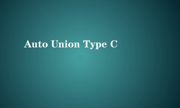 Auto Union Type C
