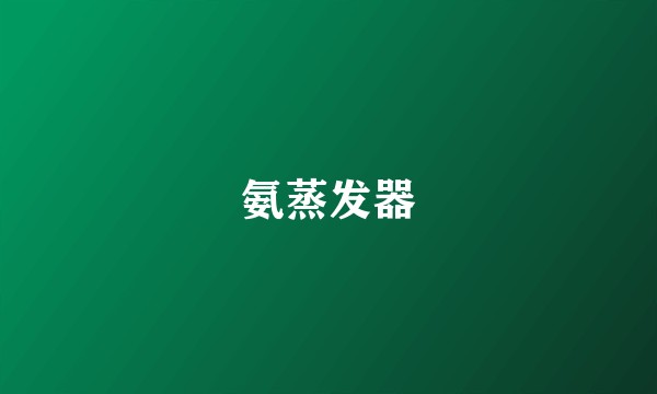 氨蒸发器