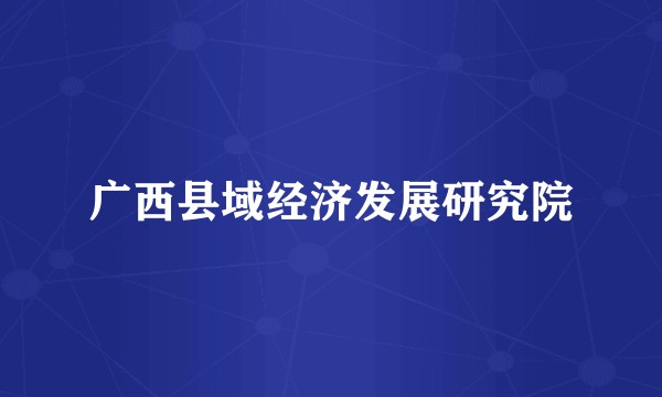 广西县域经济发展研究院