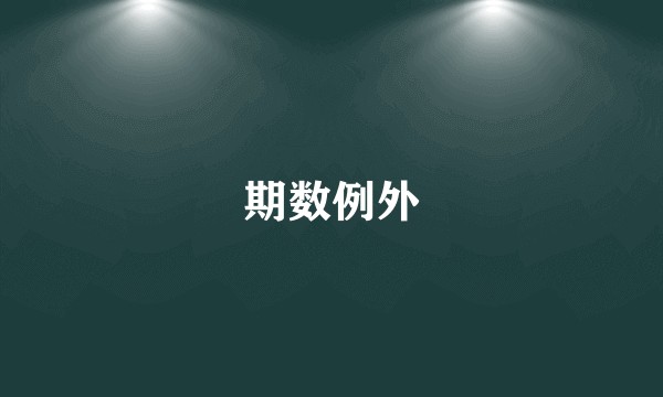 期数例外
