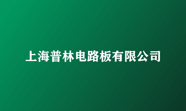 上海普林电路板有限公司