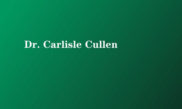Dr. Carlisle Cullen