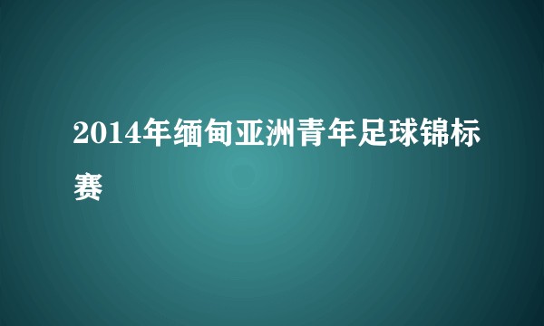 2014年缅甸亚洲青年足球锦标赛