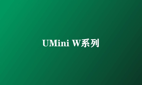 UMini W系列