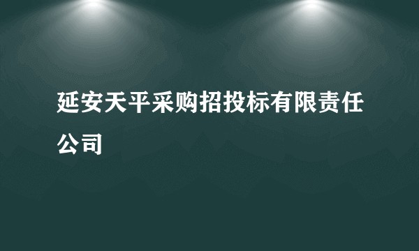 延安天平采购招投标有限责任公司