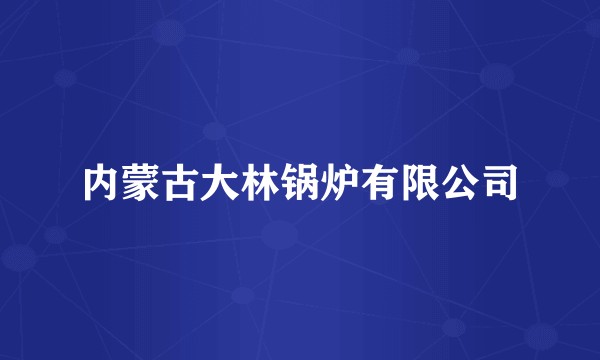 内蒙古大林锅炉有限公司