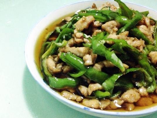 四川风味青椒肉丝