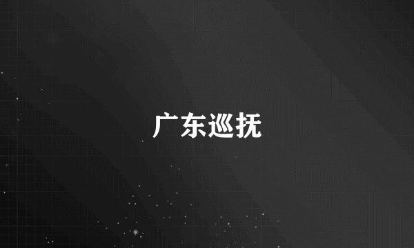 广东巡抚
