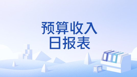预算收入日报表