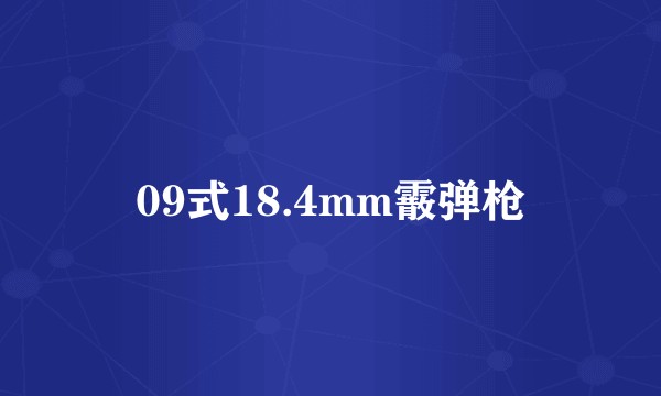 09式18.4mm霰弹枪