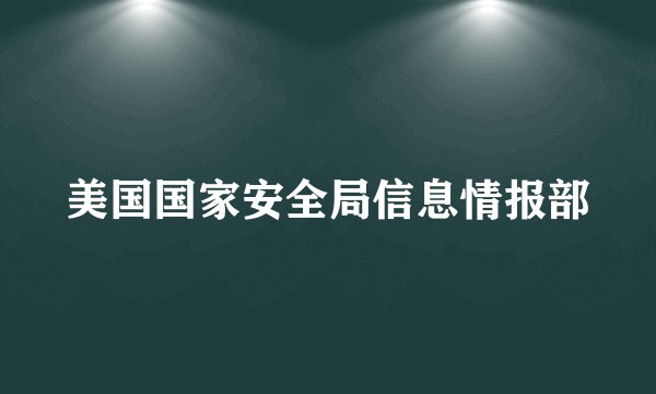 美国国家安全局信息情报部