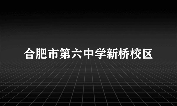 合肥市第六中学新桥校区