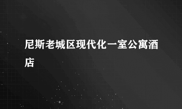 尼斯老城区现代化一室公寓酒店