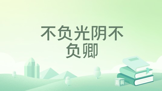 不负光阴不负卿（叶筱筱丶创作的网络小说）