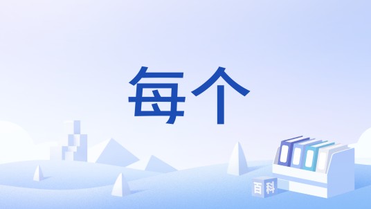 每个（张建演唱歌曲）