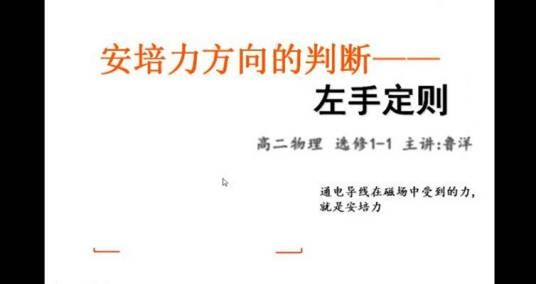 安培力方向判断——左手定则