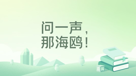 问一声，那海鸥！