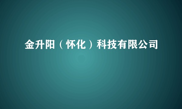 金升阳（怀化）科技有限公司