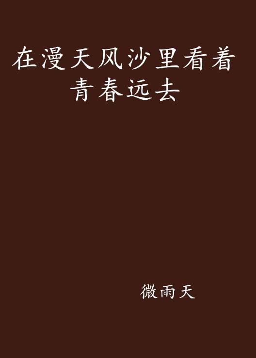 在漫天风沙里看着青春远去