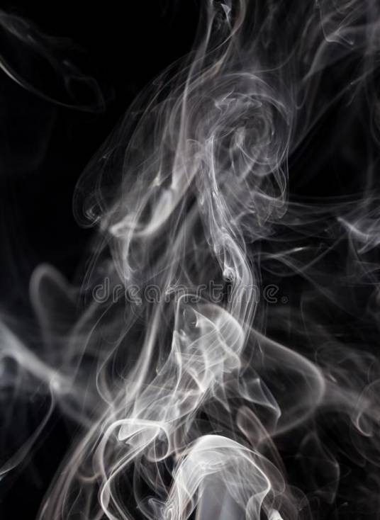 白烟（燃烧产生的颗粒物悬浮形成的视觉现象）