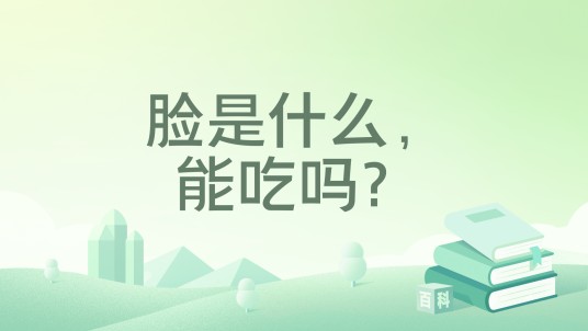 脸是什么,能吃吗?