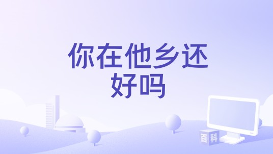 你在他乡还好吗（李进编剧的电影）