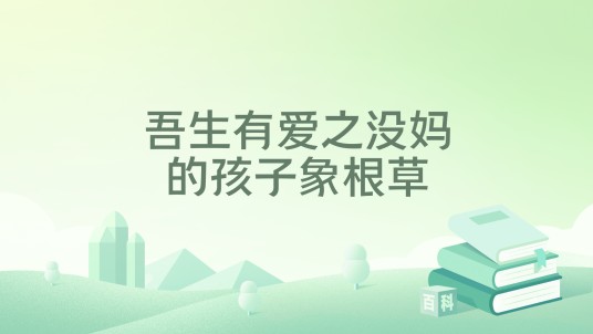吾生有爱之没妈的孩子象根草