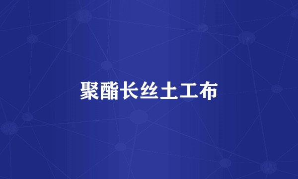 聚酯长丝土工布