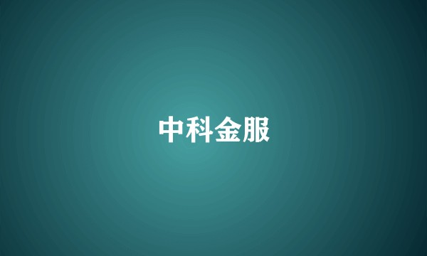 中科金服