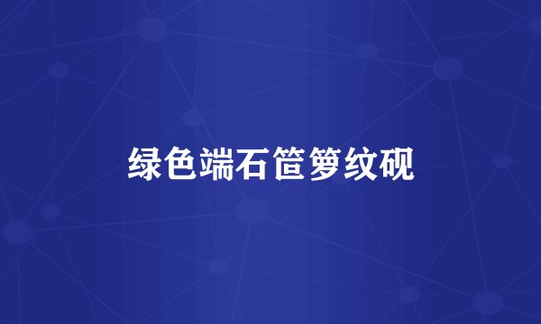 绿色端石笸箩纹砚