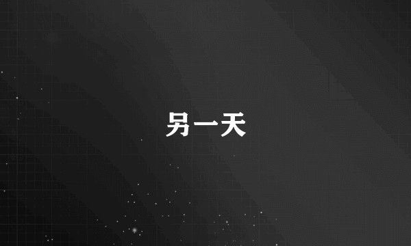 另一天