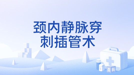 颈内静脉穿刺插管术