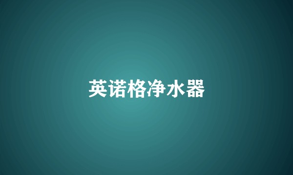 英诺格净水器