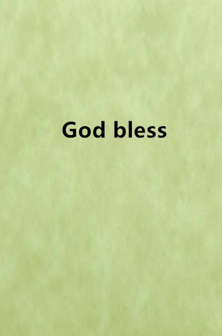 God bless