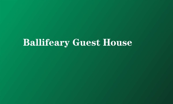 Ballifeary Guest House