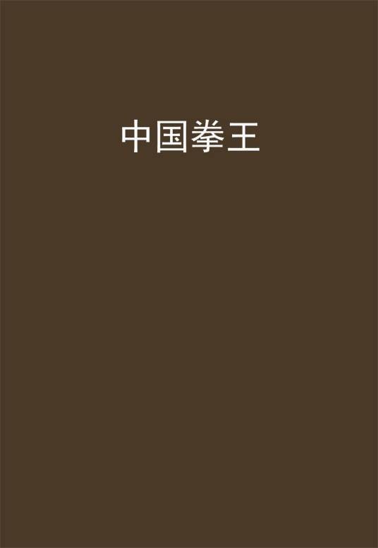中国拳王（huanxuan创作的网络小说）