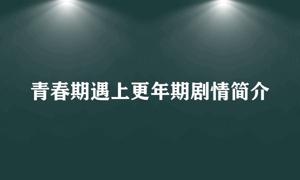 青春期遇上更年期剧情简介