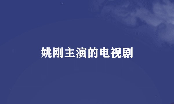 姚刚主演的电视剧