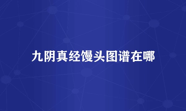 九阴真经馒头图谱在哪