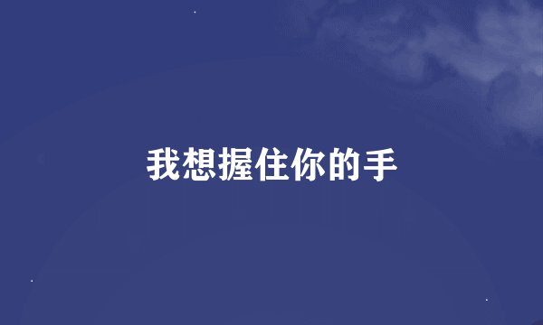 我想握住你的手