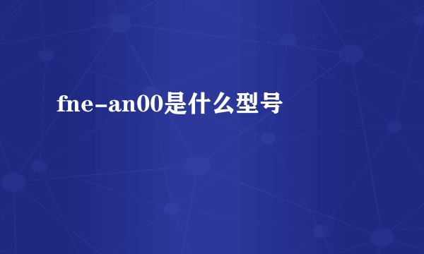 fne-an00是什么型号