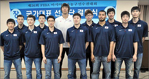 韩国男篮国家队的球队阵容