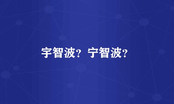 宇智波？宁智波？
