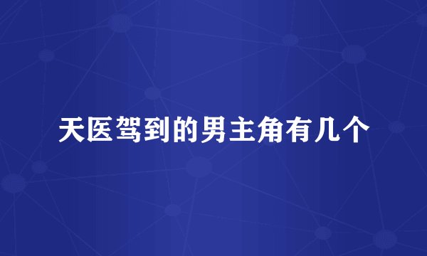 天医驾到的男主角有几个