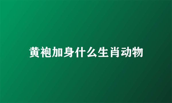 黄袍加身什么生肖动物