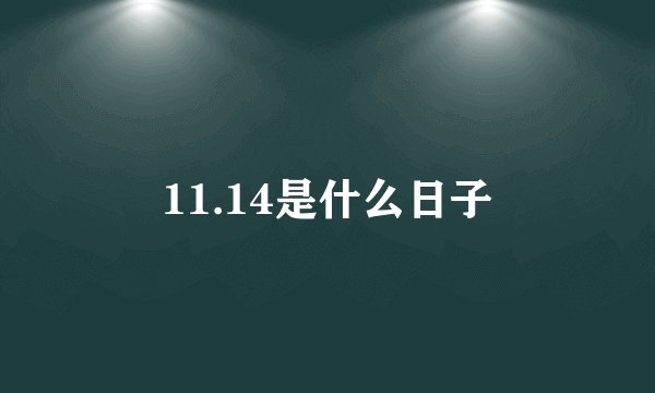 11.14是什么日子